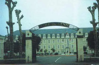 La nouvelle entrée de l’École du génie à Angers réalisée en 1995 (Caserne Eblé).