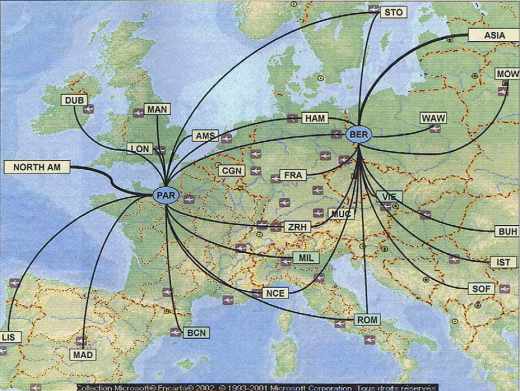 Lignes aériennes européennes