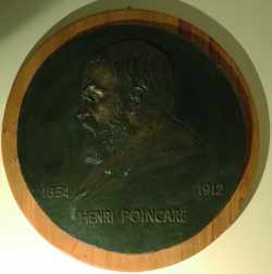 Médaillon par Guzman en l'honneur d'Henri Poincaré