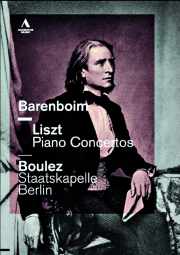 Coffret du DVD -FRANZ LISZT : CONCERTOS POUR PIANO avec Daniel Barenboïm, piano, Pierre Boulez, direction
