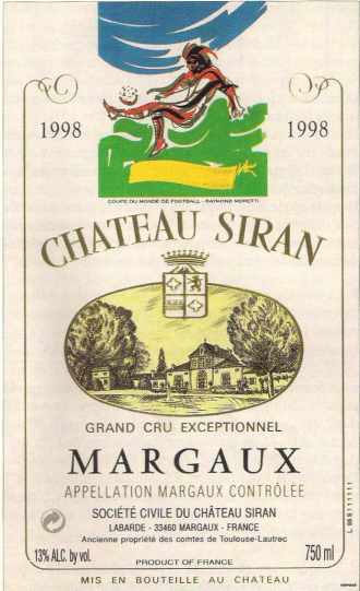 Etiquette de Château SIRAN