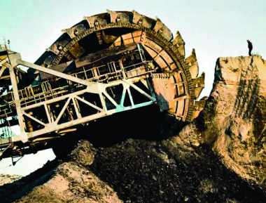 Excavatrice BAGGER des mines de charbon à ciel ouvert d'Allemagne