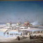 Cérémonie d’inauguration du canal de Suez, tableau d'Édouard Riou