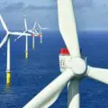 Éoliennes en mer Adwen, de puissance unitaire 5 MW.