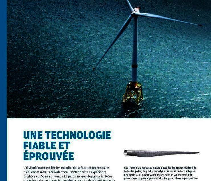 Publicité pour LM Wind Power