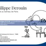Carte de visite cabinet Philippe DEROUIN