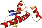Structure chimique du Human prion protein (hPrP).