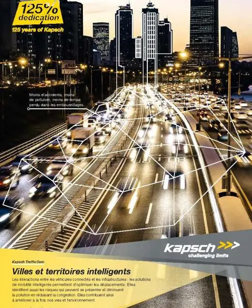 Page de publicité pour Kapsch TrafficCom