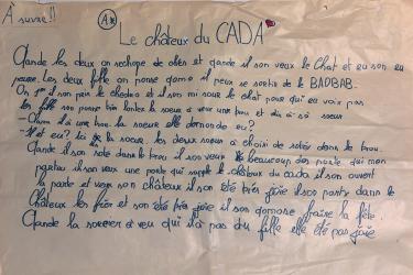 Lettre des enfants réfugiés du CADA