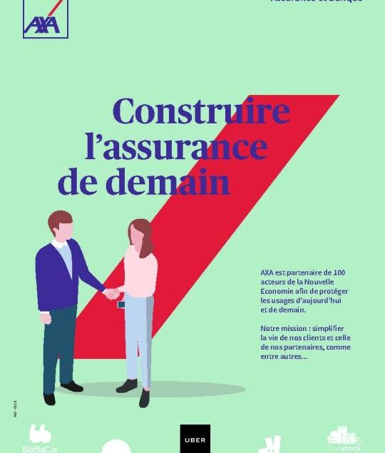 Page de publicité pour AXA France