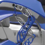 Mécanisme de fermeture de porte de type papillon conçue en impression 3D