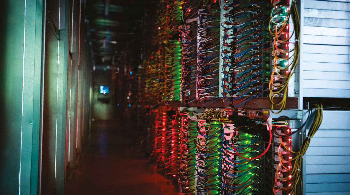 Intérieur d'un datacenter OVHcloud