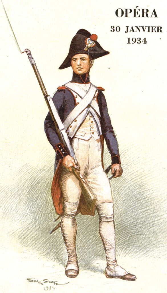 Georges Scott, L’uniforme de 1805-1809. Livret du Bal de l’X à l’Opéra le 30 janvier 1934.
