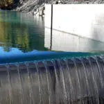 Prise d’eau de la centrale hydroélectrique d’UNITe au Parpaillon (04).