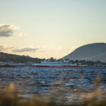 Bateau de la compagnie Spirit of Tasmania en maintenance dans le port d’Hobart. © Phoebe/ Adobe Stock