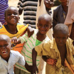 Enfants dans un camp de réfugiés de l’ONU à N’Djamena, Tchad, en 2014.