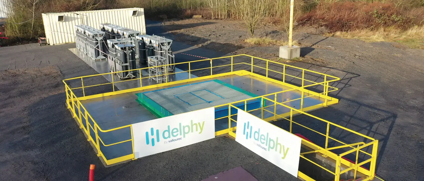 Le démonstrateur Delphy a été construit en 2023 sur le site de production de Vallourec à Aulnoye-Aymeries, dans le nord de la France.