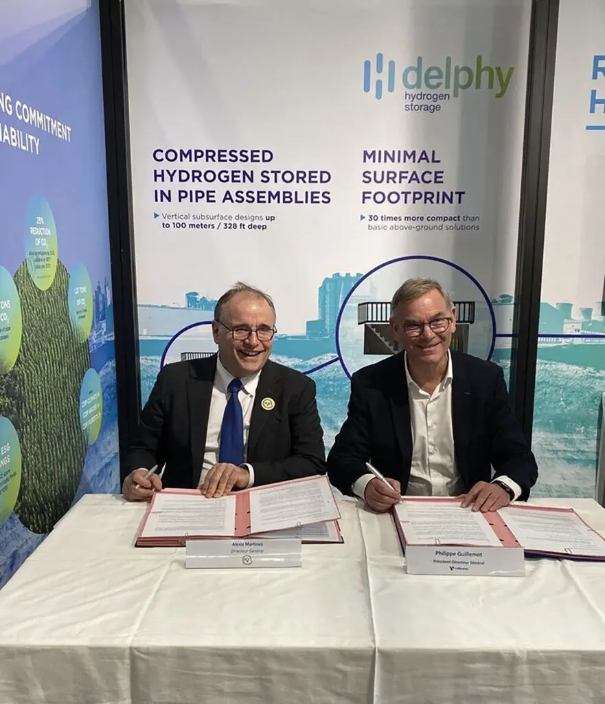 Vallourec et H2V signent un partenariat en janvier 2024 pour intégrer Delphy à des projets de production d’hydrogène vert.