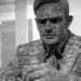 Histoire de l’IA : Statue en ardoise du mathématicien Alan Turing à Bletchley Park Museum, Bletchley, Grande-Bretagne.